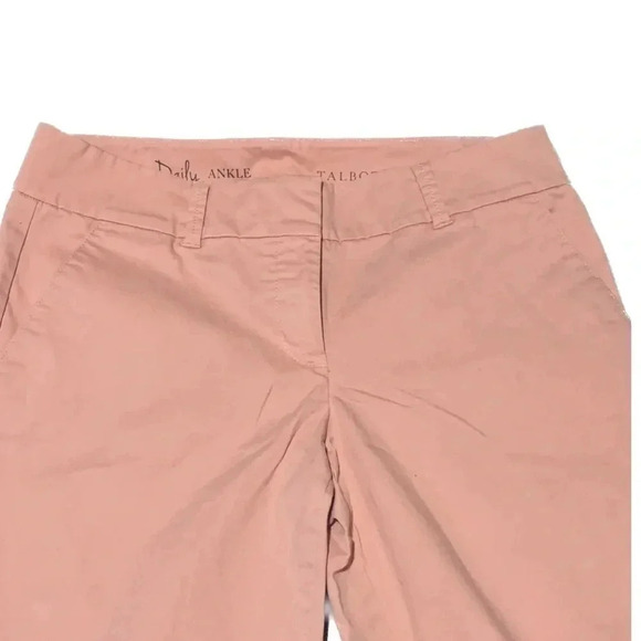 Talbots Chino Pants Daily Ankle petal pink cotton chino pants size 6 - Picture 3 of 9